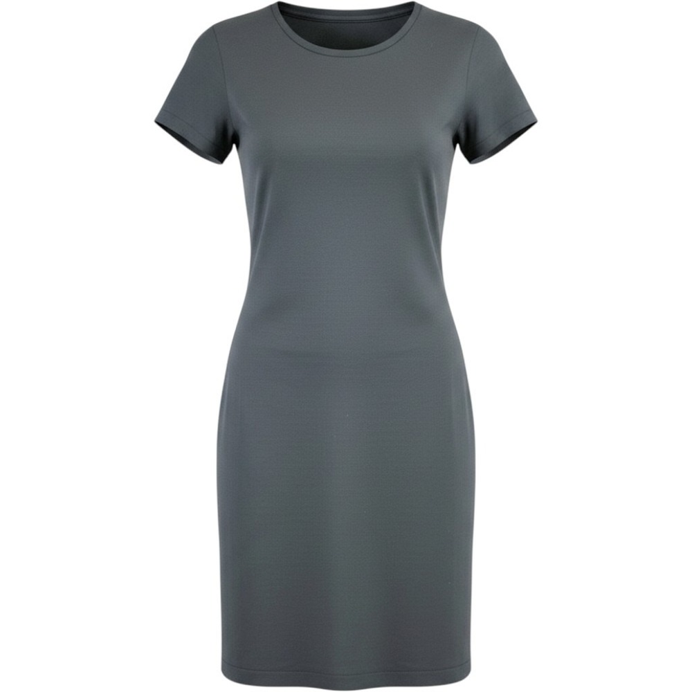 Limited America Black Short Sleeve Mini Dress Nylon Spandex Crew Neck XS